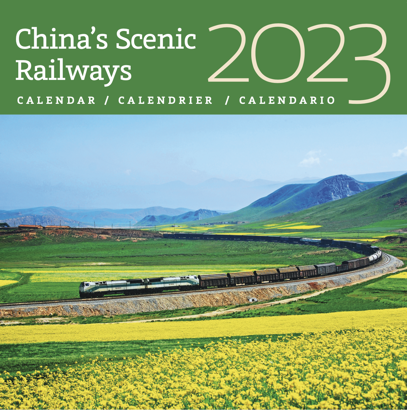 China's Scenic Railways 2023 Wall Calendar